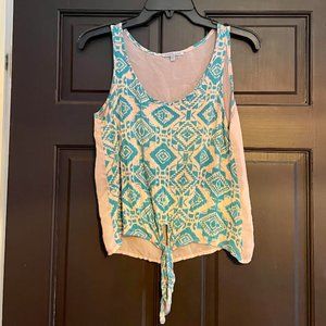 Charlotte Russe Patterned Tank Top: Size M